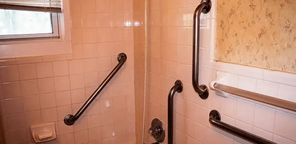 Shower grab bar installation for bathroom safety and accessibility in Aurora, CO